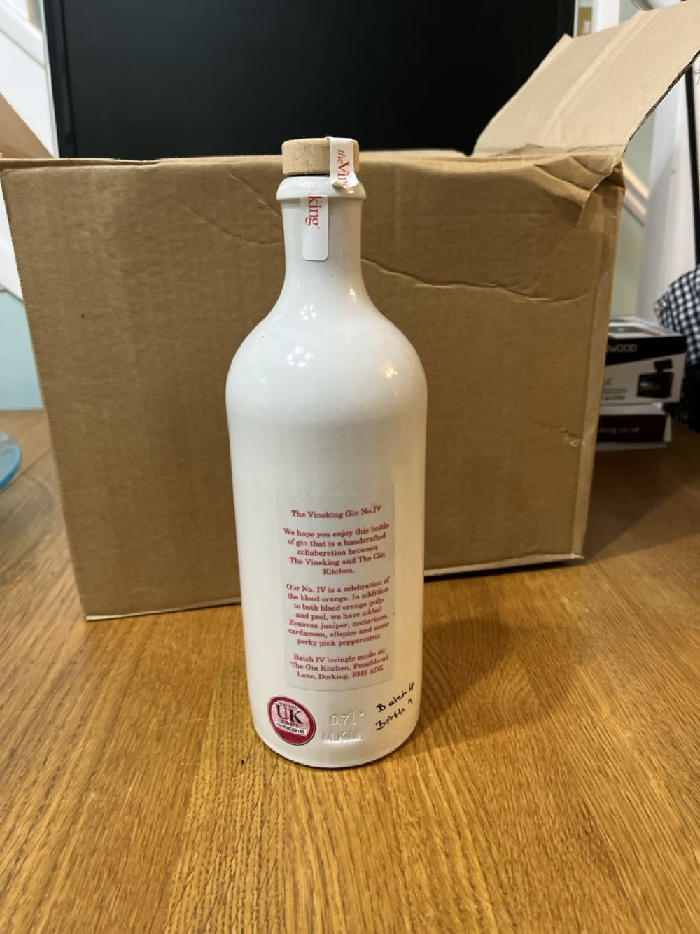 The Vineking Gin No. IV - The Gin Kitchen (Dorking, Surrey, England, UK) (70cl) alcohol collectible - Main Image 2