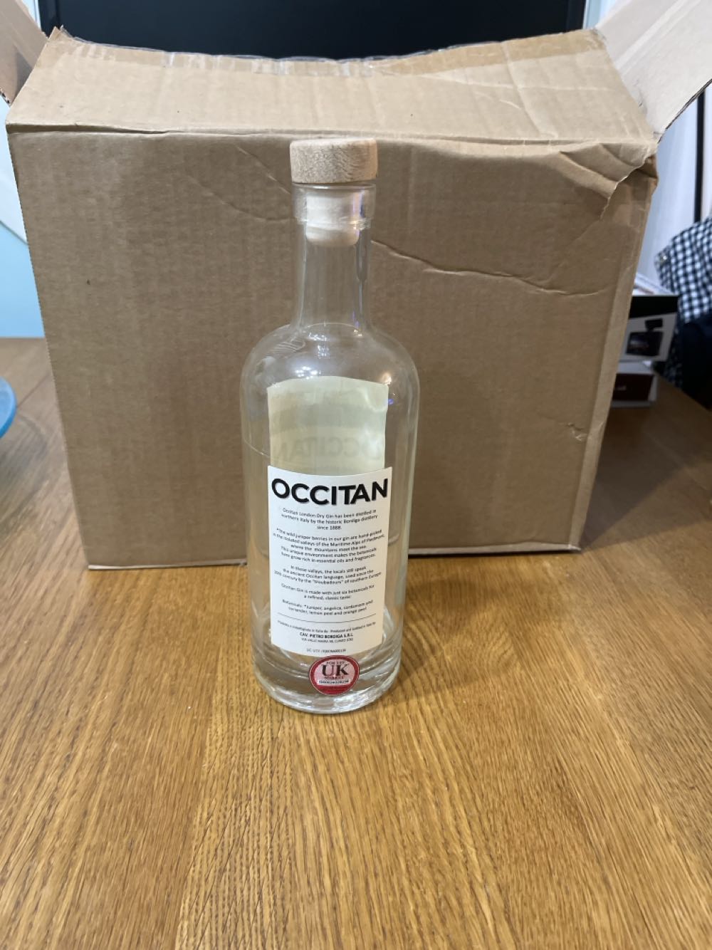 Occitan London Dry Gin - Distilleria Bordiga (Antica Distilleria Bordiga, since 1888) (700 ml) alcohol collectible - Main Image 2