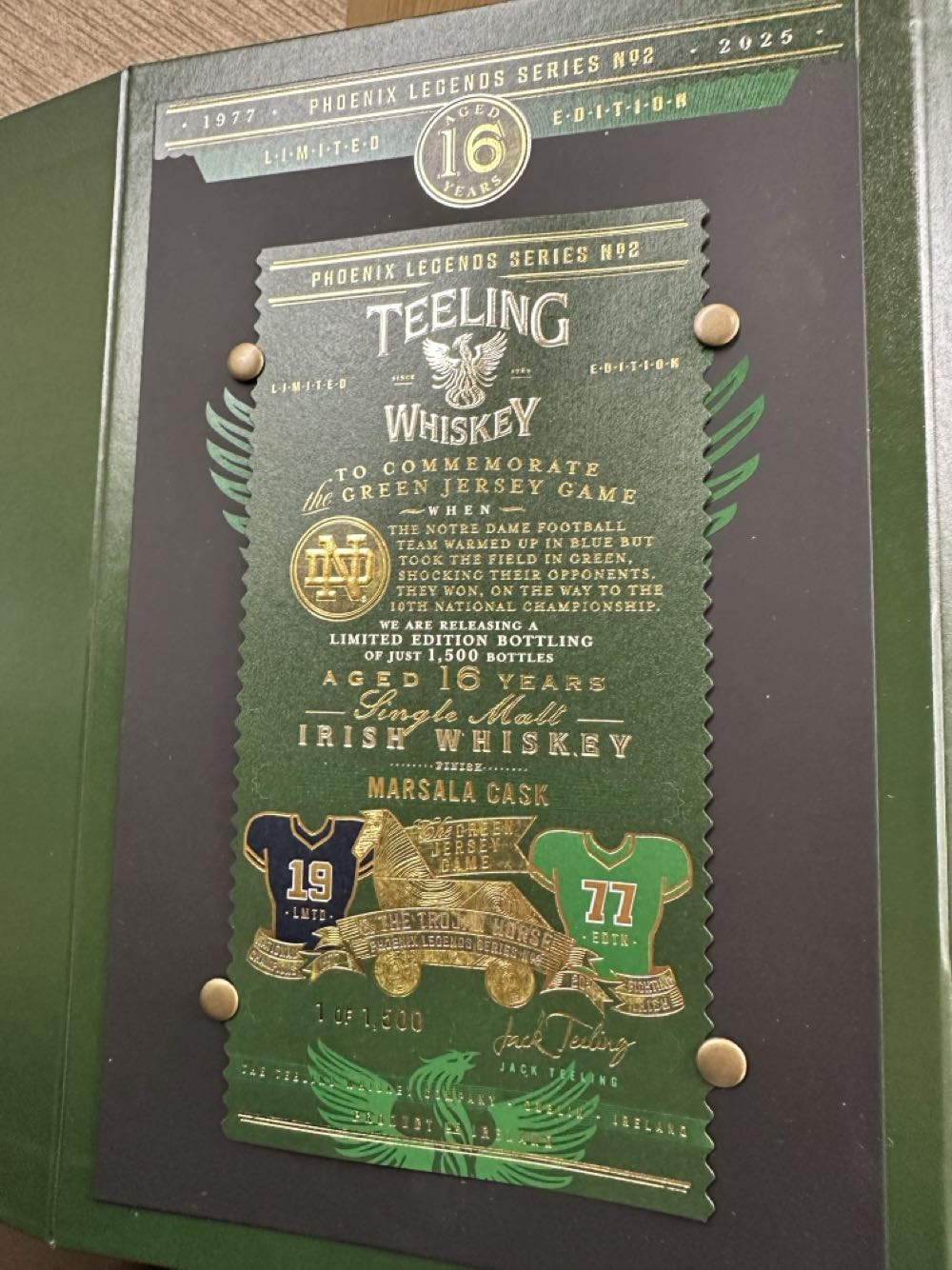 Irish Whiskey - Teeling (750 mL) alcohol collectible - Main Image 2