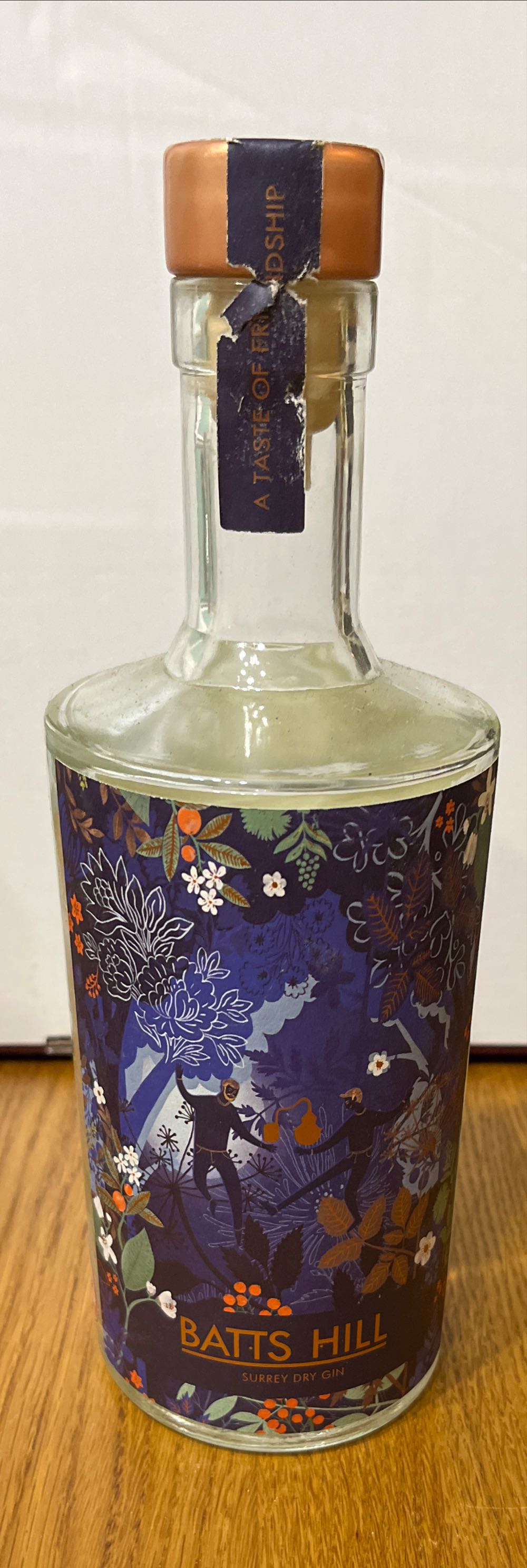 Batts Hill Surrey Dry Gin - Batts Hill Distillery (700 mL) alcohol collectible [Barcode 794712142157] - Main Image 3