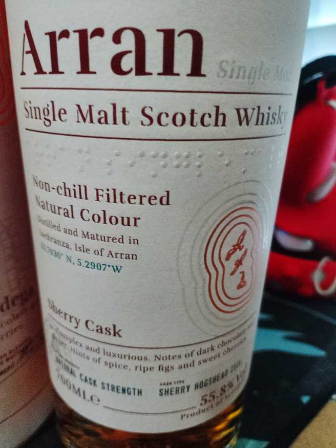 Arran Sherry Cask The Bodega  - Arran Malt (700 mL) alcohol collectible [Barcode 5060044483080] - Main Image 4