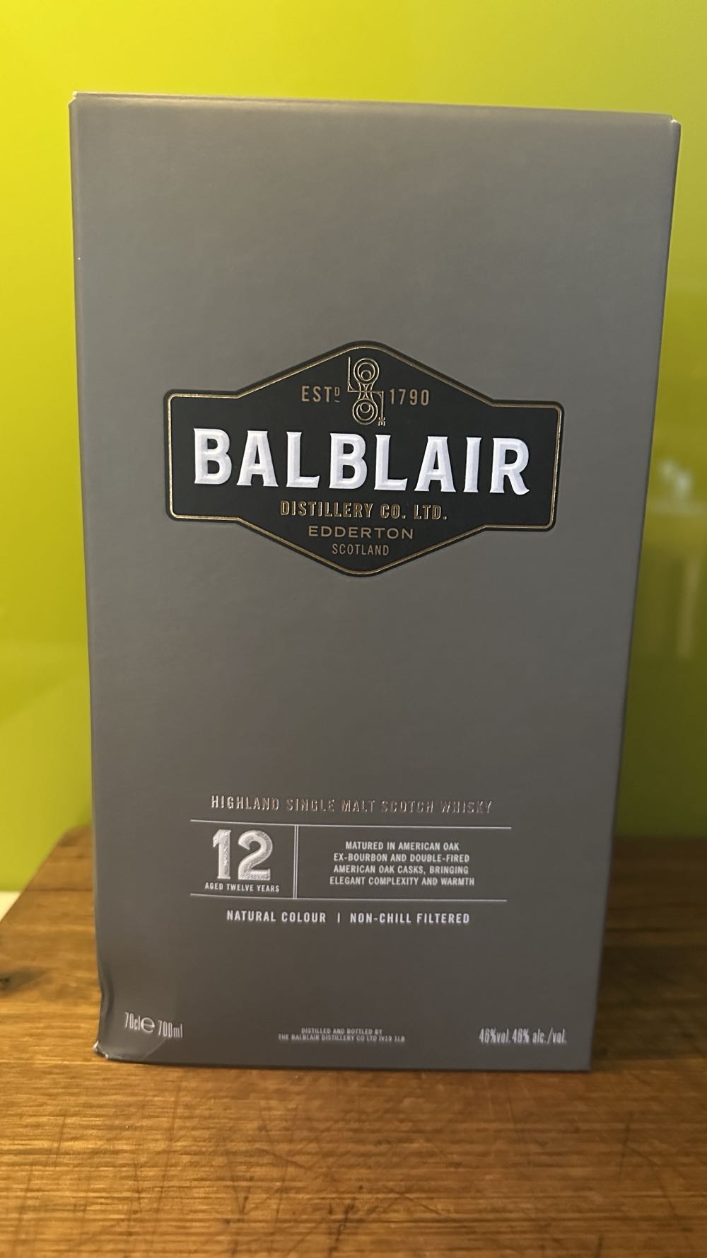 Balblair 12 Year Old Highland Single Malt Scotch Whisky Years - The Balblair Distillery (700 mL) alcohol collectible [Barcode 5010509881548] - Main Image 2