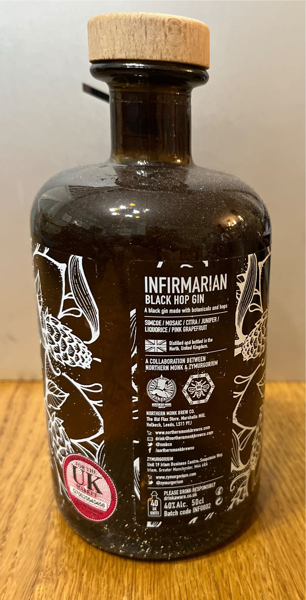 Zymurgorium Information Black Hop Gin - Zymurgorium (500 mL) alcohol collectible - Main Image 2