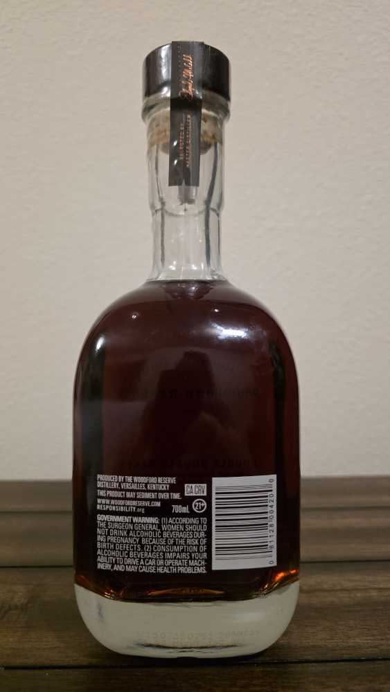 Woodford Reserve Double Double Oaked Extra Aged - Woodford Reserve Distillery (700 mL) alcohol collectible - Main Image 2