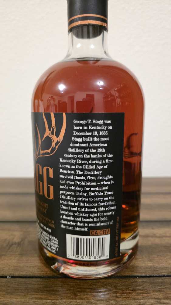 Stagg Jr - Buffalo Trace Distillery (750 mL) alcohol collectible - Main Image 3