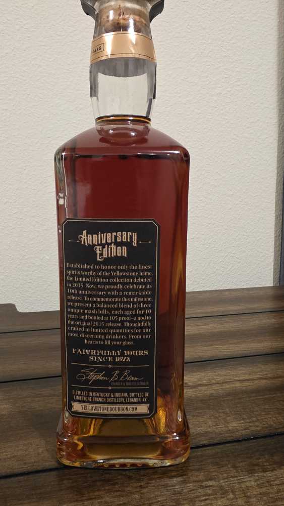 Yellowstone Limited Edition 2025 - Limestone Branch and Ross & Squibb Distillery (MGP) (750 mL) alcohol collectible - Main Image 2
