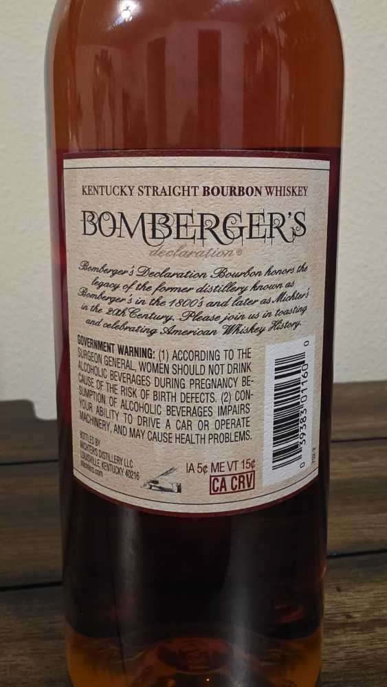 Bomberger’s Declaration 2025 - Michter’s Distillery LLC (750 mL) alcohol collectible - Main Image 2