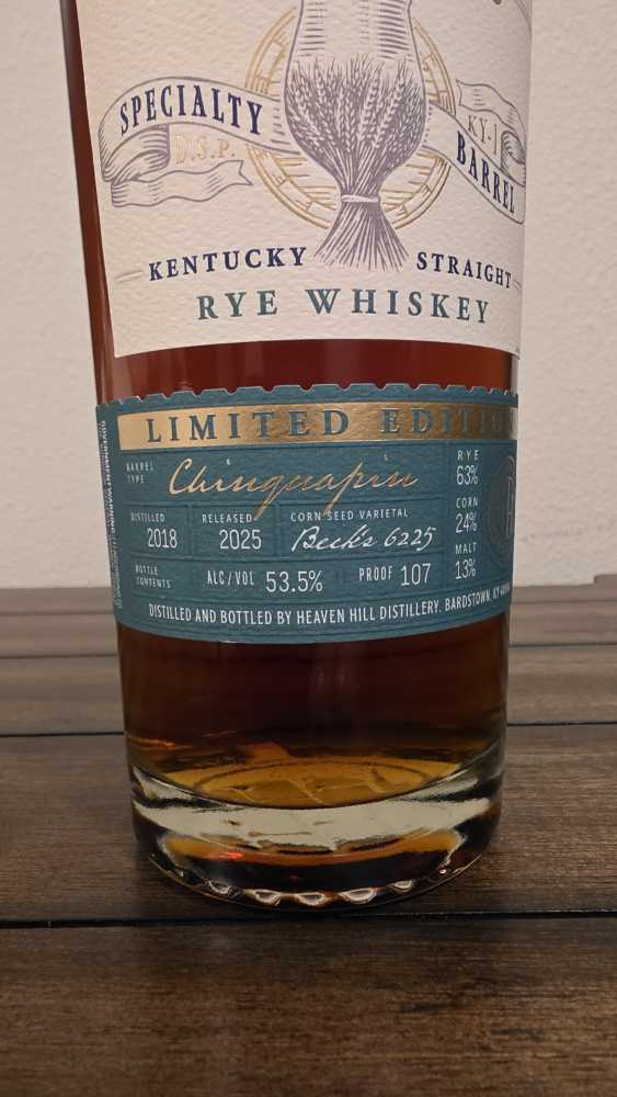 Heaven Hill Grain to Glass Specialty Barrel Series Chinquapin Oak Rye - Heaven Hill Distillery (700 mL) alcohol collectible - Main Image 2