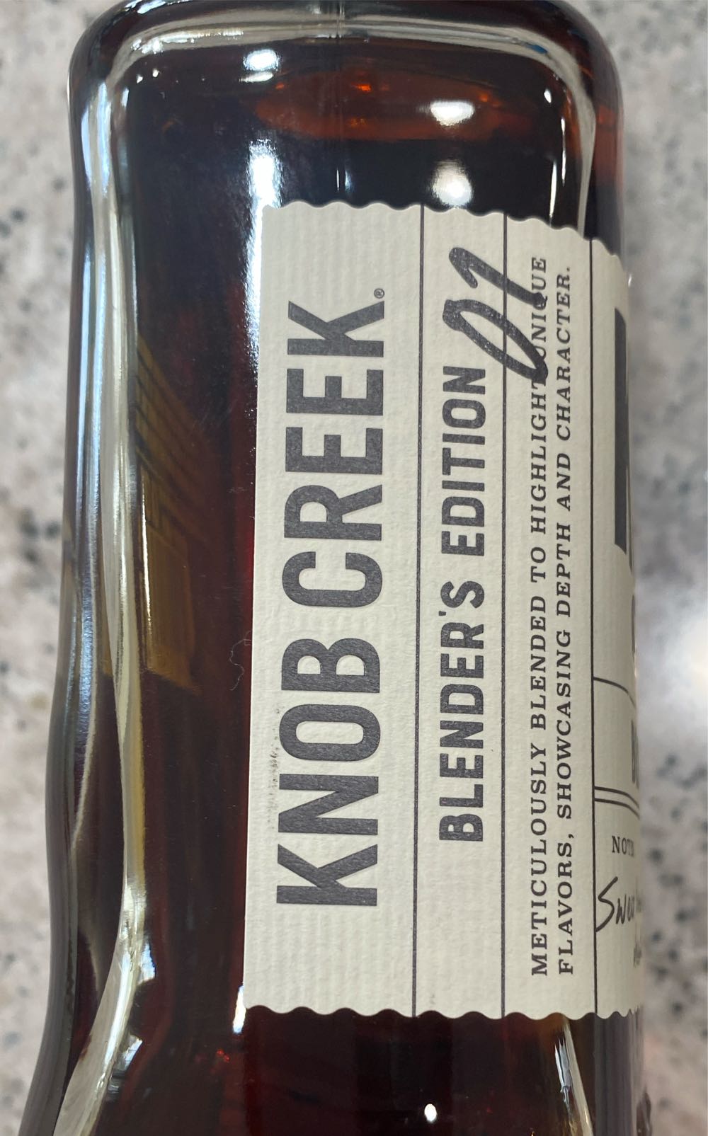 Knob Creek Blender’s Edition - James B. Beam Distilling Co. (750 mL) alcohol collectible - Main Image 3