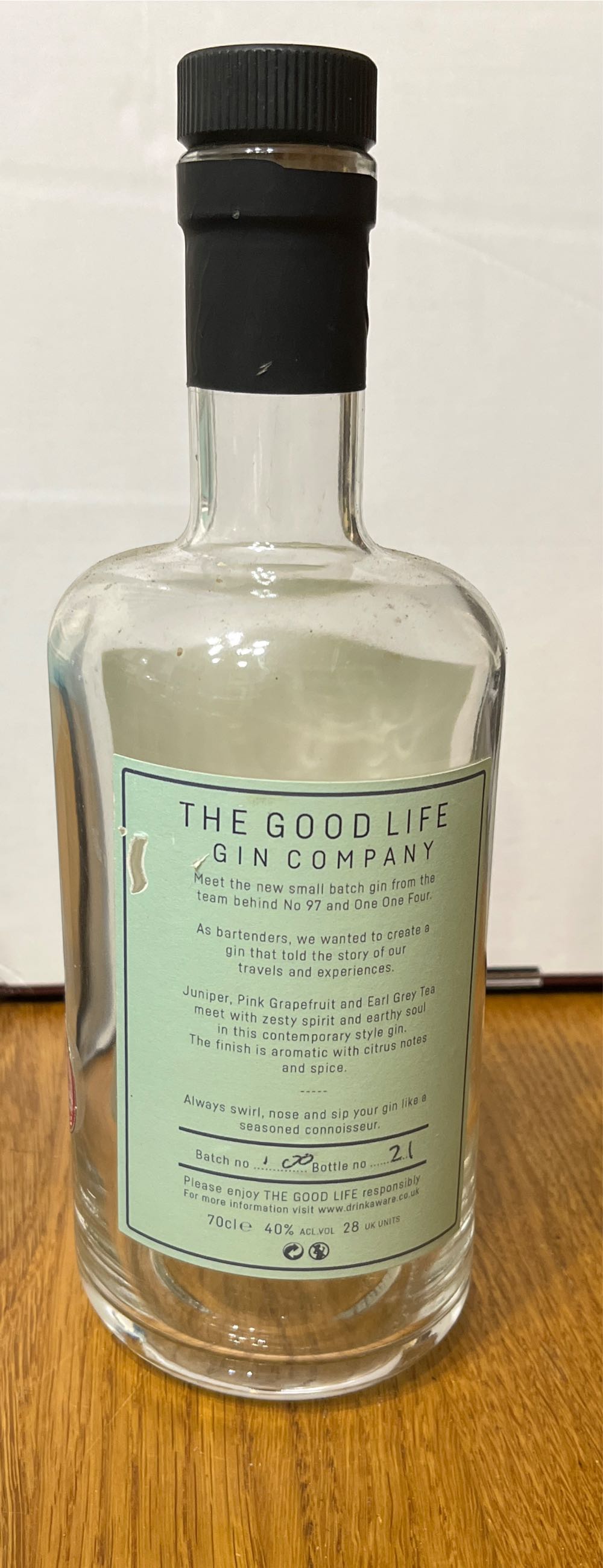 Good Life Gin Co - Good Life (700 mL) alcohol collectible - Main Image 2
