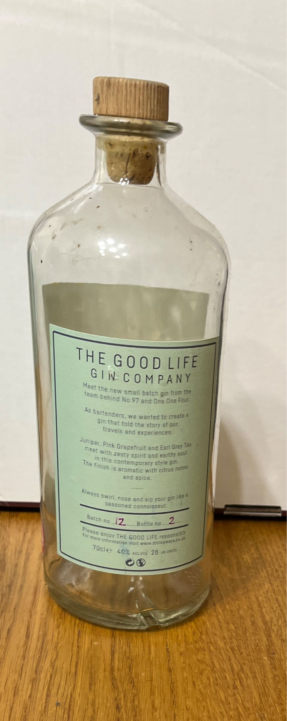 Good Life Gin Co - Good Life (700 mL) alcohol collectible - Main Image 2