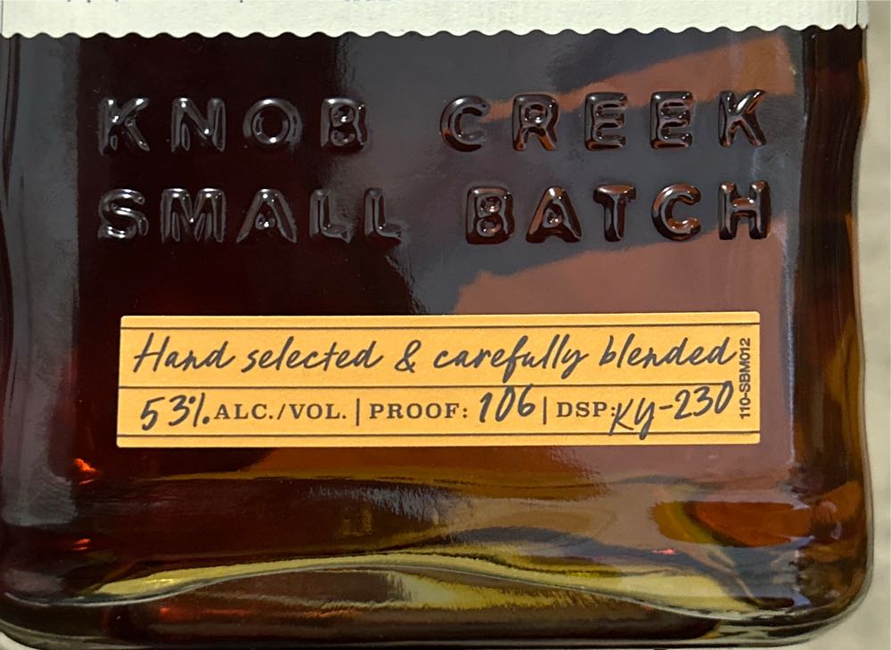 Knob Creek Blender’s 1 Edition 10 Year Bourbon - James B Beam Distilling Co (750 mL) alcohol collectible [Barcode 080686014256] - Main Image 2