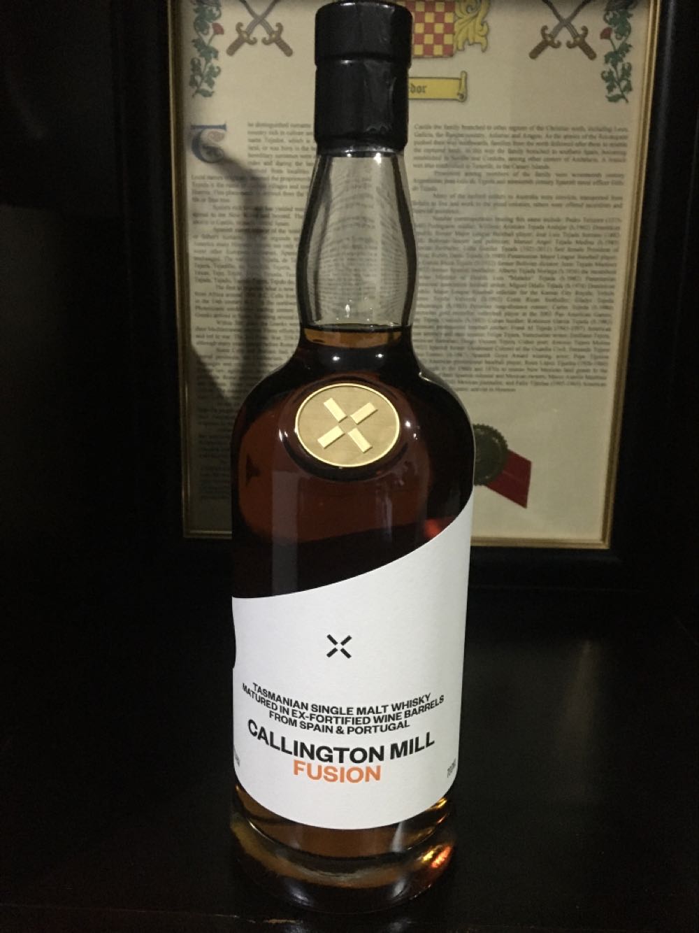 Callington Mill Fusion Reviews Single Tasmanian Malt Whisky Port & Sherry Casks  (700 mL) alcohol collectible [Barcode 9358924000233] - Main Image 2