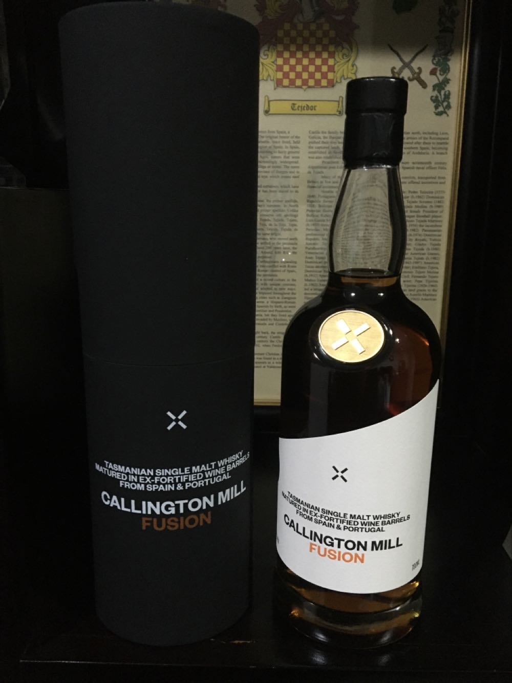 Callington Mill Fusion Reviews Single Tasmanian Malt Whisky Port & Sherry Casks  (700 mL) alcohol collectible [Barcode 9358924000233] - Main Image 3