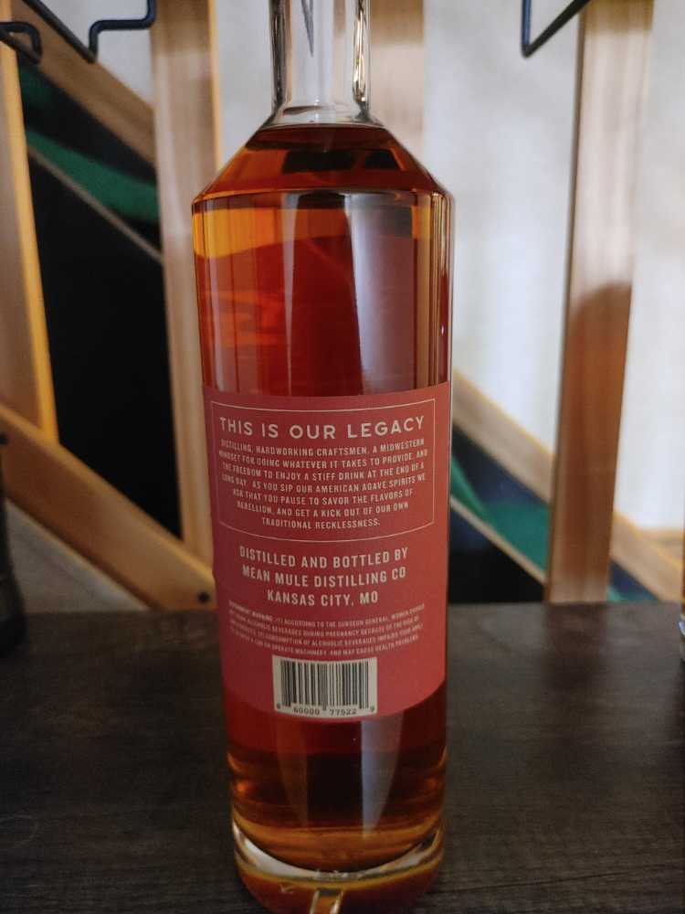 Heritage American Agave Spirit - Mean Mule Distilling Company (750 mL) alcohol collectible [Barcode 860000775229] - Main Image 2