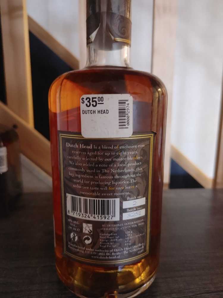 Dutch Head The Bastard Edition 07l 40% Vol. 8 Years - Dutch Head Distillery (700 mL) alcohol collectible [Barcode 8719324415927] - Main Image 2