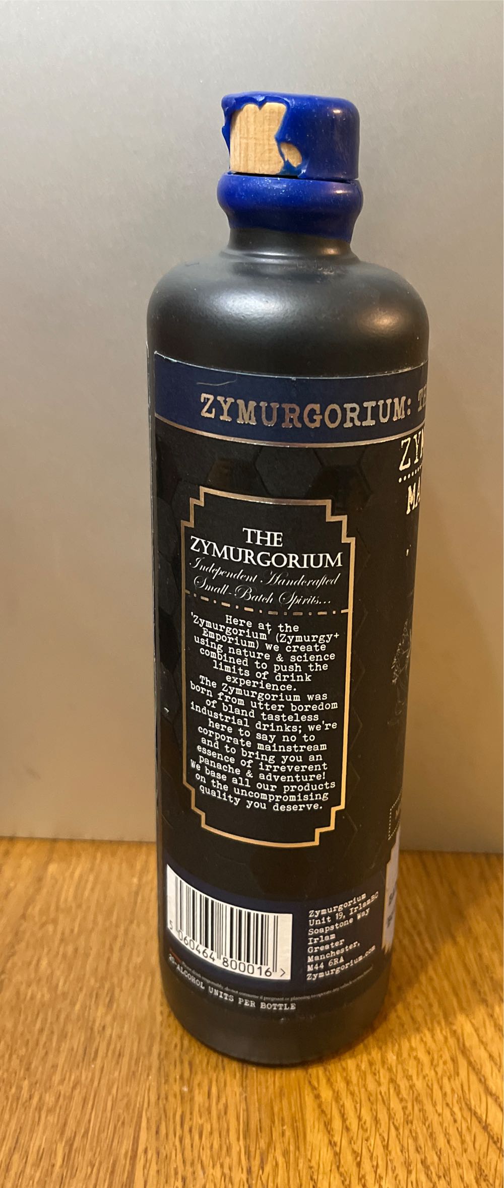 Zymurgorium The Original Manchester Gin - Zymurgorium (500 mL) alcohol collectible [Barcode 5060464800016] - Main Image 2