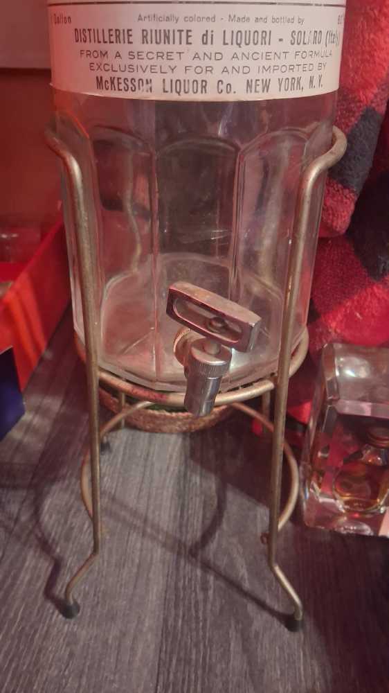 Vintage Ditta Arturo Vaccari Italy Bottle   alcohol collectible - Main Image 4