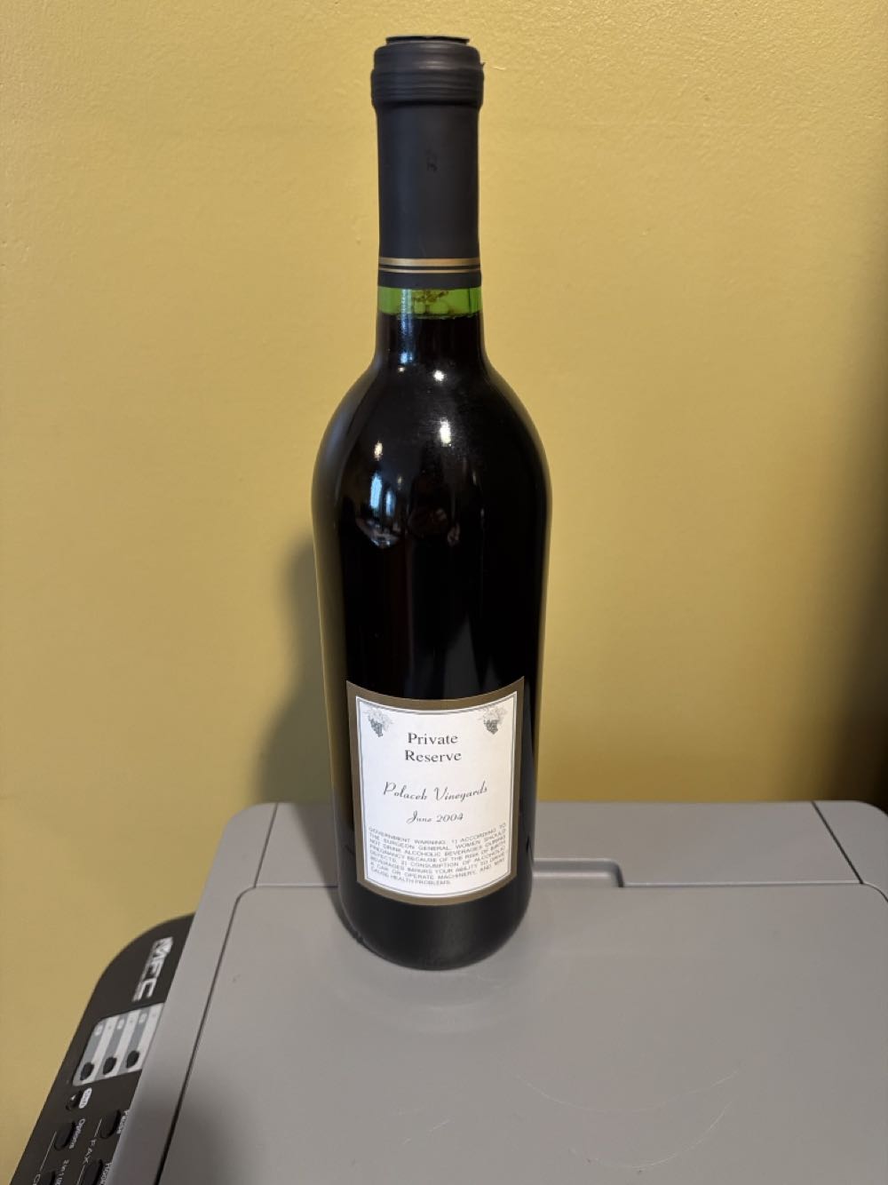 Private Reserve - Polachek Vineyards alcohol collectible - Main Image 2