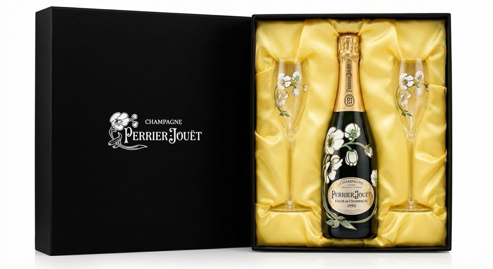 Fleur de Champagne 1999 - Perrier-Jouët (Maison Perrier-Jouët) (750 ml (bottle); includes 2 champagne flutes) alcohol collectible - Main Image 2