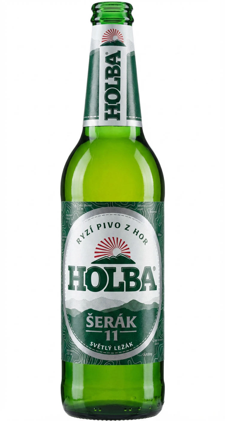Holba Šerák 11° Lahev 05l Piwo 11 Pivo – - Holba Šerák (0,5 L) alcohol collectible [Barcode 8593875910519] - Main Image 2
