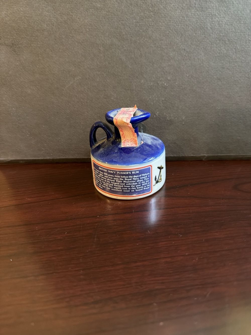 Pusser’s Rum Miniature Ceramic Jug Decanter - Pusser’s Rum Ltd. (50 ml) alcohol collectible - Main Image 2