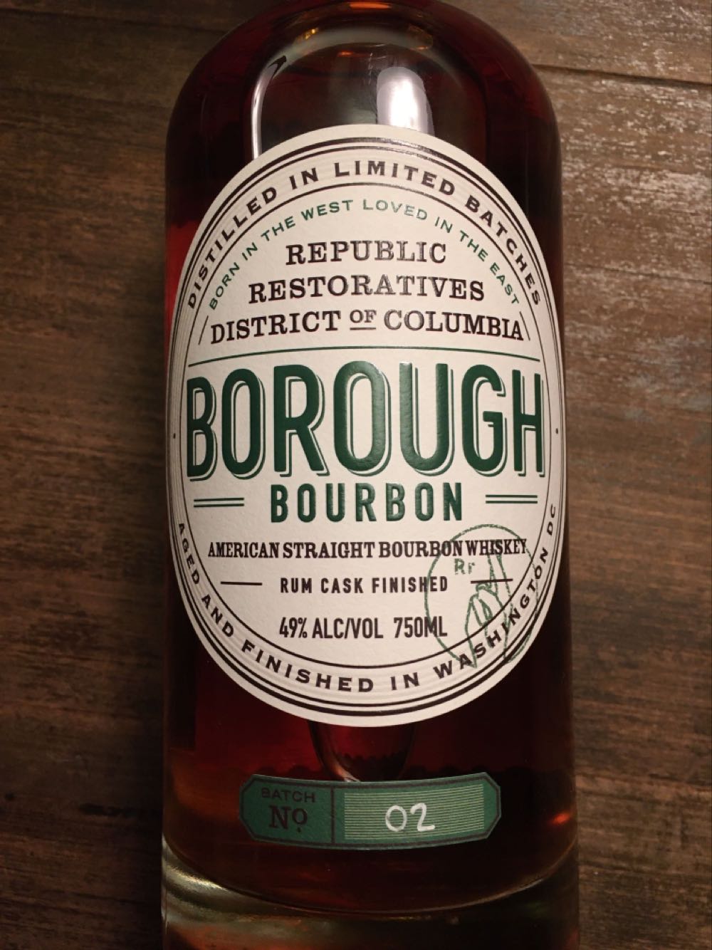 Borough Bourbon Batch 02 Rum Cask