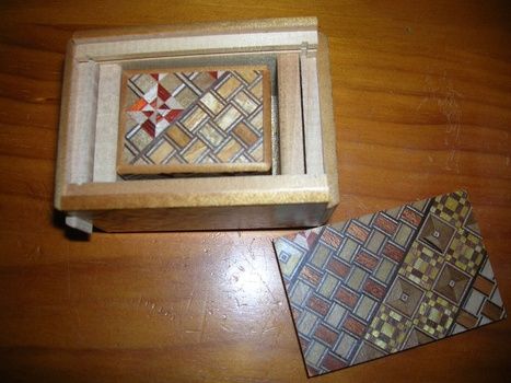 Japanese Puzzle Box Nested - Hiroyuki Oka art collectible - Main Image 2