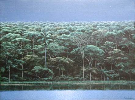 Orilla En Noche Clara - Tomás Sánchez art collectible - Main Image 1