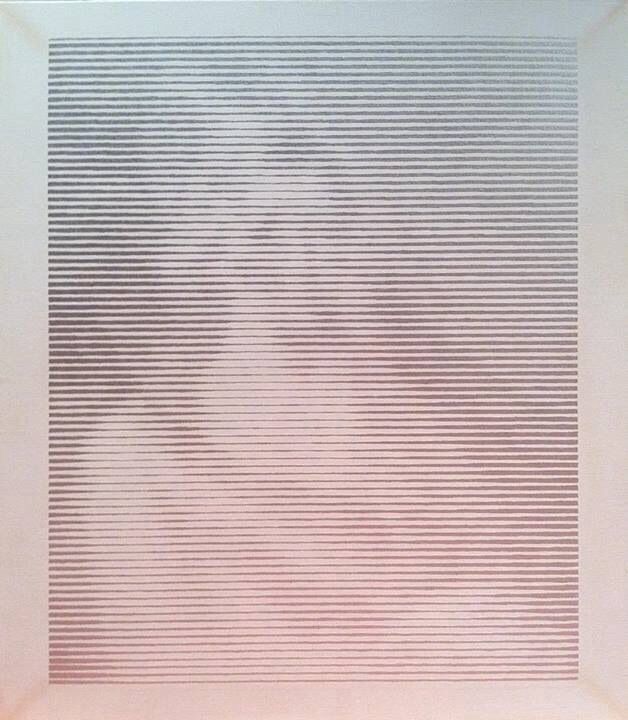 MOTHER AND CHILD ON A HORSE (DRAWN ON A CATALOGUE ’MARC CHAGALL 