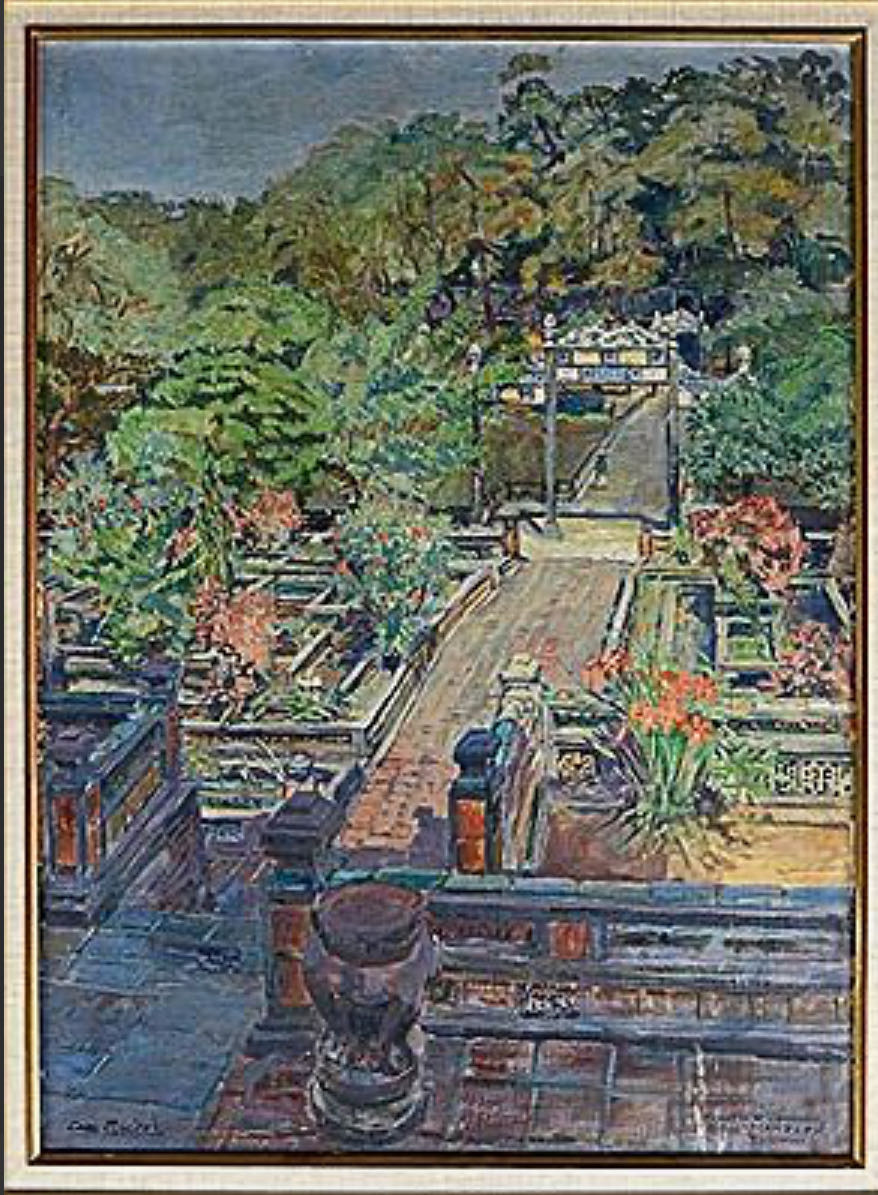 Le tombeau de l’empereur Minh Mang Hue  - Michel Georges-Michel art collectible - Main Image 2