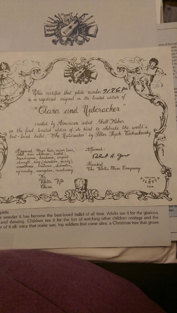 The Story of "Clara & Nutcracker” plate - Shell Fischer art collectible - Main Image 2