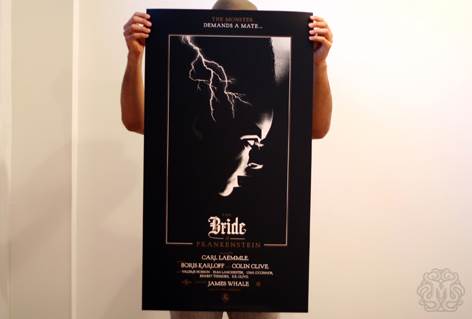 The Bride Of Frankenstein  - Olly Moss art collectible - Main Image 2