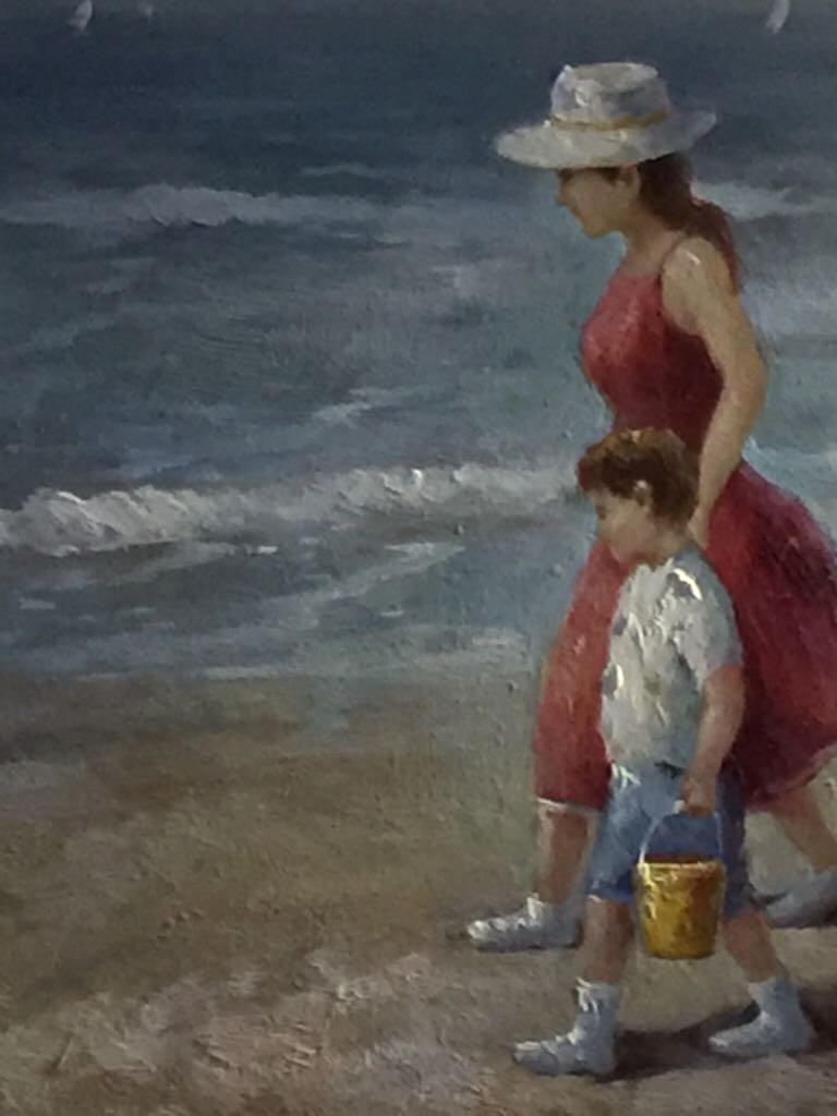 Famille A La Mer - Paulin art collectible - Main Image 2