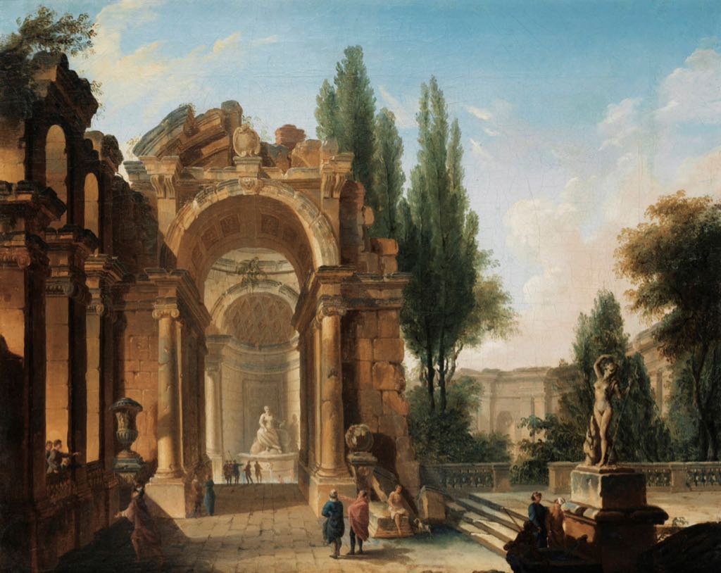Caprice Architechtural, huile sur toile - Panini (Entourage art collectible - Main Image 1