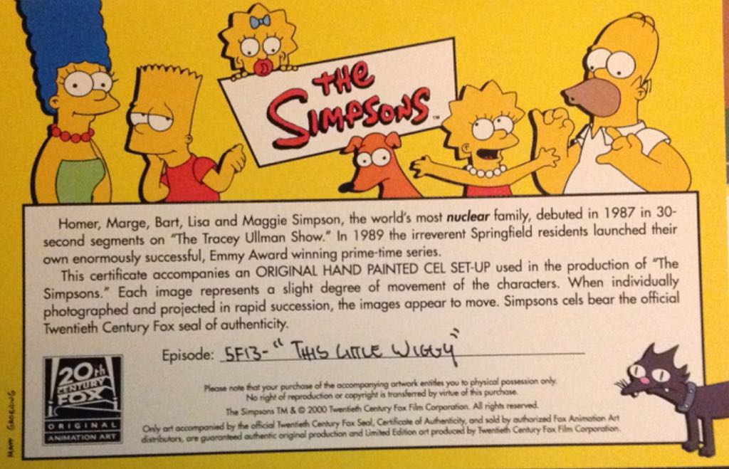 This Little Wiggy - Matt Groening art collectible - Main Image 2