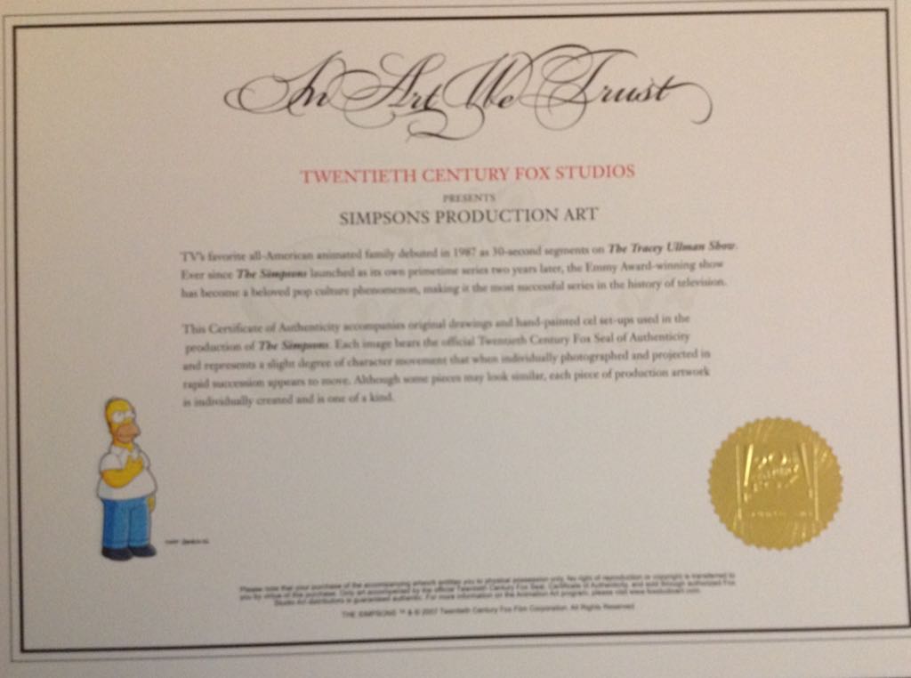 Barney In Bikini - Matt Groening art collectible - Main Image 2