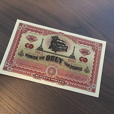 Shepard Fairey OBEY GIANT CURRENCY BILL 2-sided 2007 Print - Shepard Fairey art collectible - Main Image 1