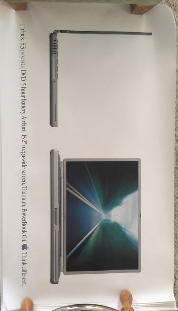 Apple Poster Titanium PowerBook G4 - Apple art collectible - Main Image 1