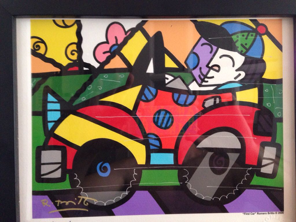 Romero Britto Print (2) - Romero Britto art collectible - Main Image 2
