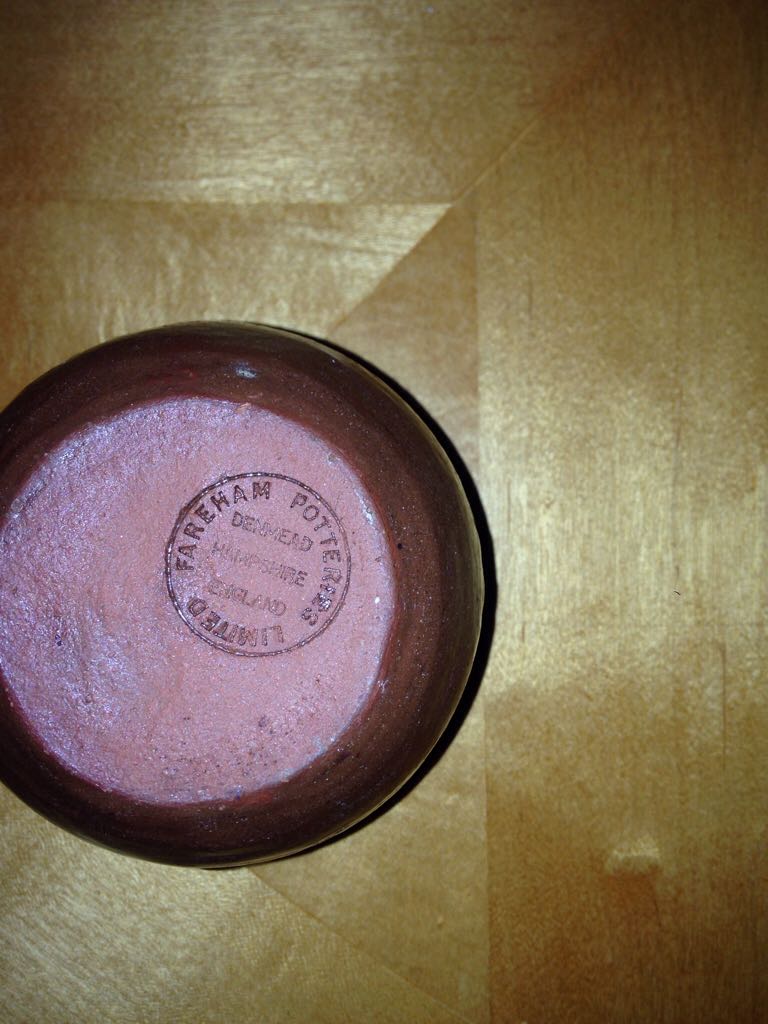 Fareham Potteries Jam Pot - Fareham Pottery art collectible - Main Image 2