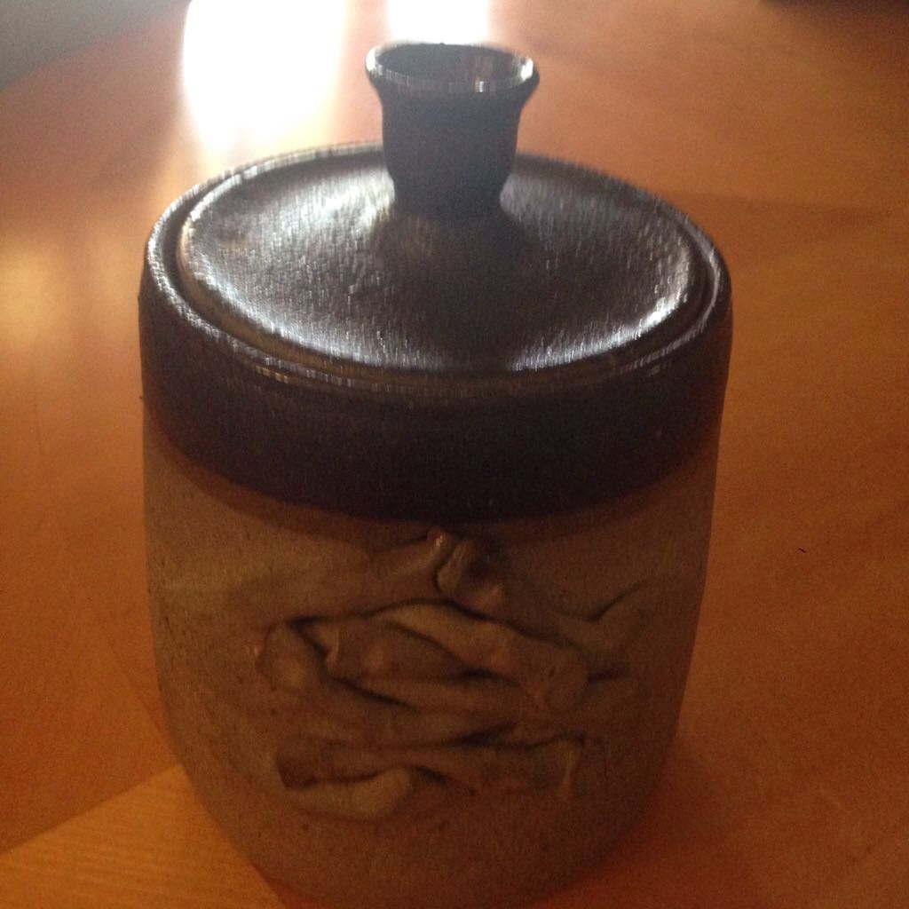 Small Biscuit Jar - Illegibly Signed art collectible - Main Image 2