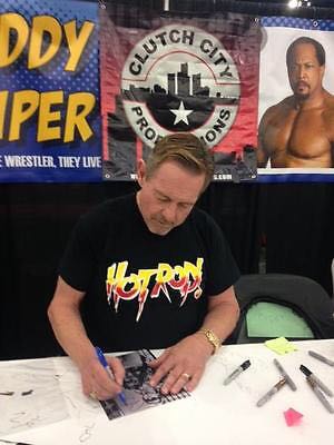 ROWDY RODDY PIPER SIGNED 8X10 PHOTO - Artist Unknown art collectible - Main Image 2