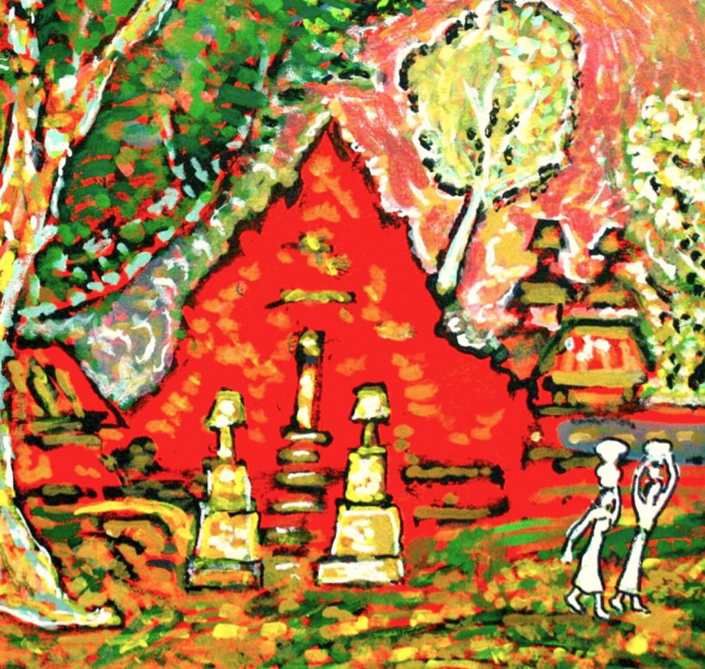 Old Tree And The Temple - Arie Smit art collectible - Main Image 2