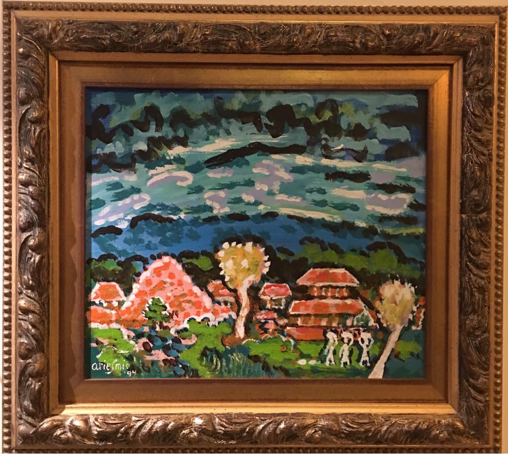 3 Girls In The Village - Arie Smit art collectible - Main Image 2