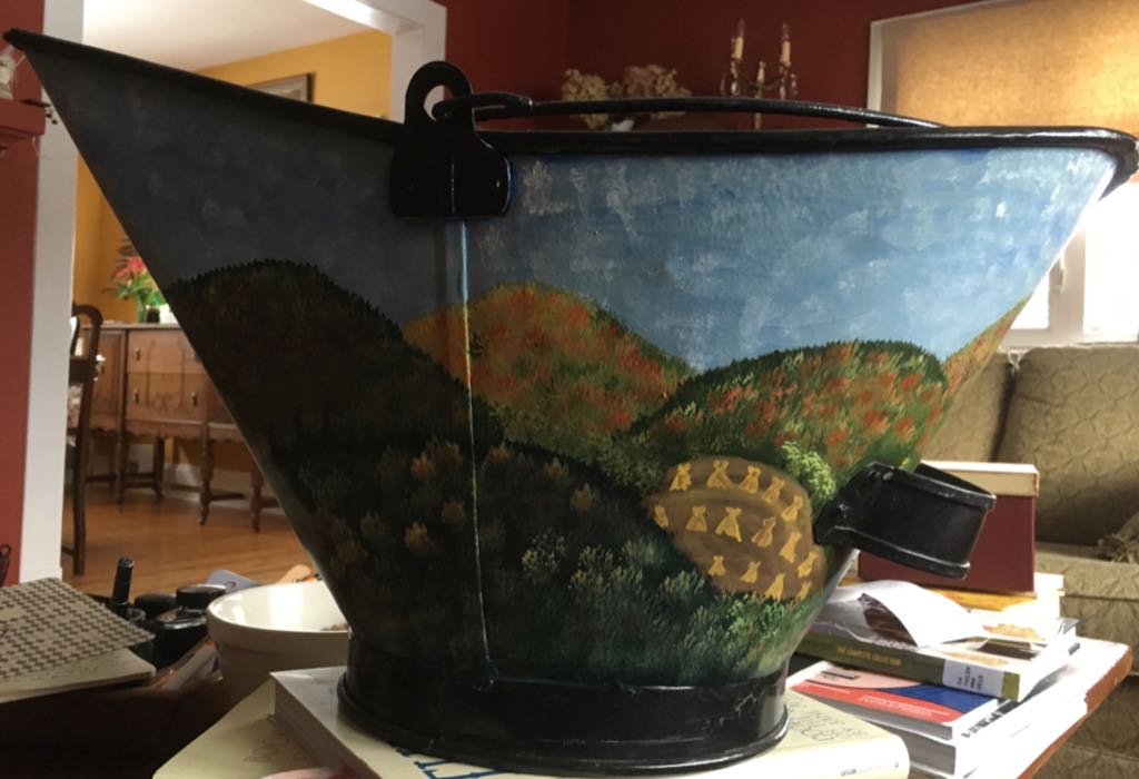 Coal Bucket Country Scene - Trina O’Brien Leggott art collectible - Main Image 2