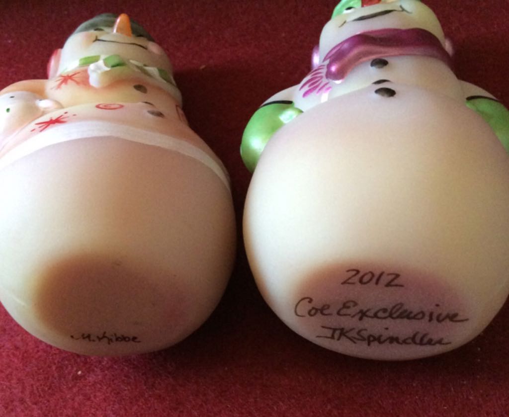 Snowman/Snowman - Michelle Kibbe, art collectible - Main Image 2