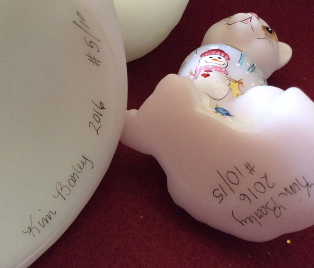 Snowman Fairylight - Kim Barley art collectible - Main Image 2