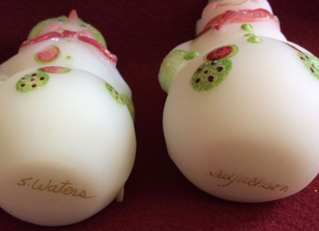 Snowman/Snowlady - S Waters art collectible - Main Image 2