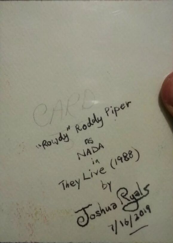 “Rowdy” Roddy Piper as Nada in The Live - Unkown art collectible - Main Image 3